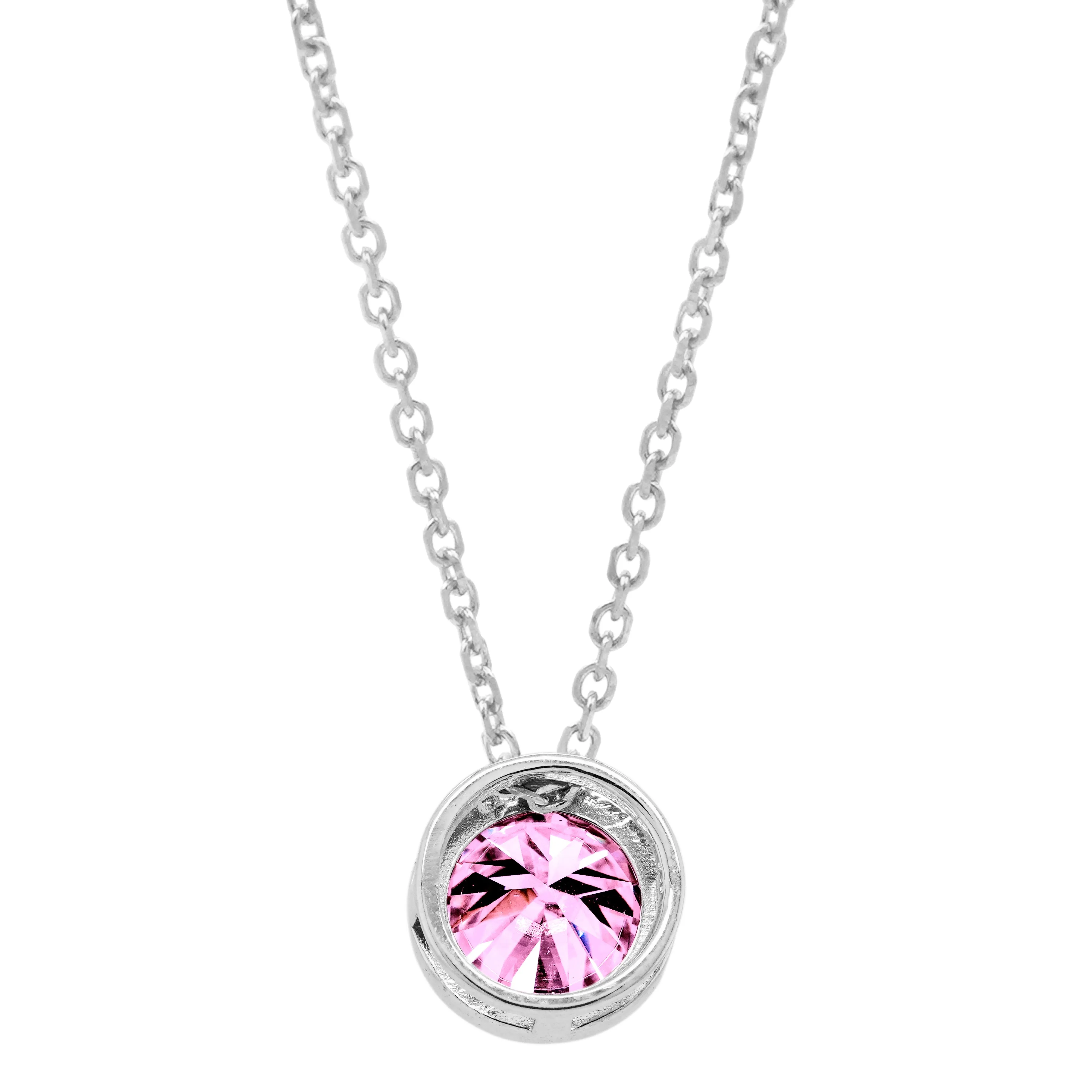 2.00 CTS DEW Moissanite Bezel Solitaire Necklace