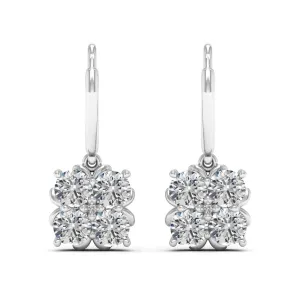 2.01 d.e.w cts Nova Moissanite Dangle Earrings