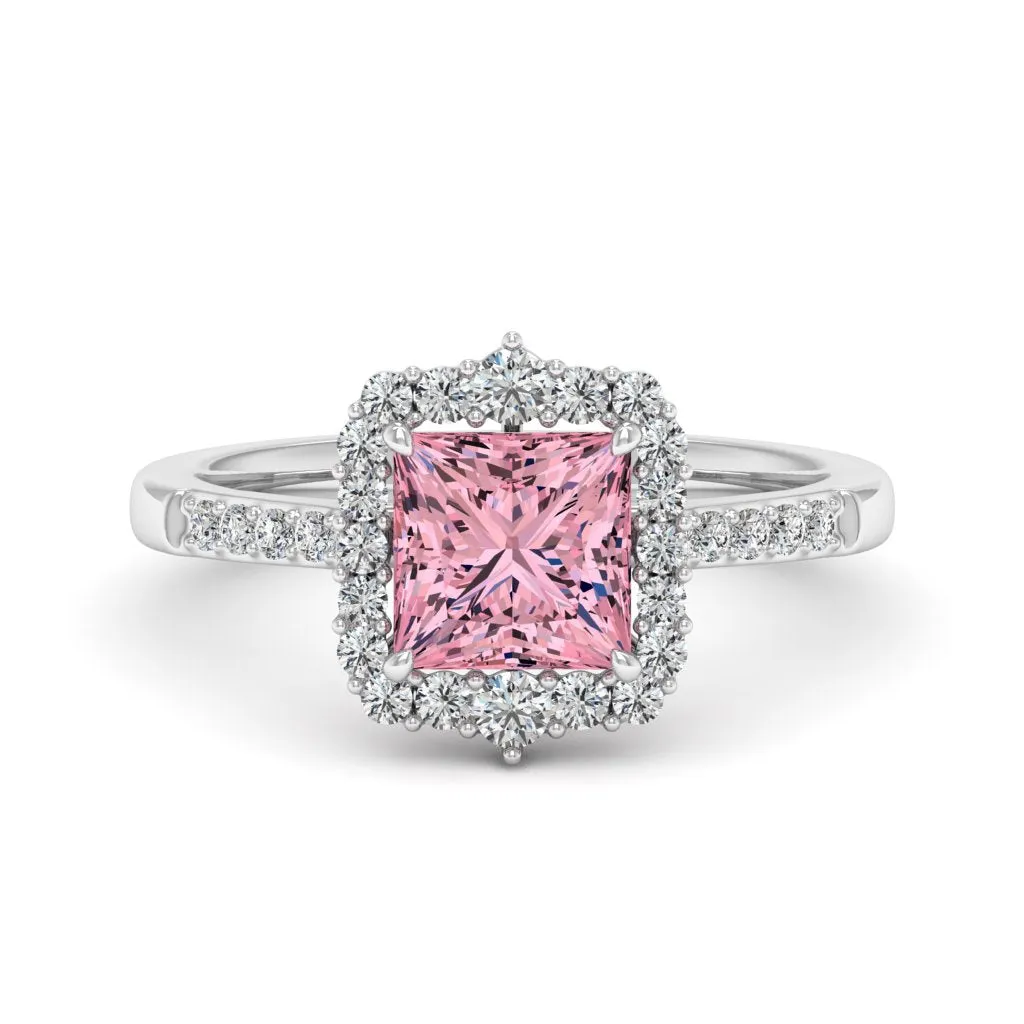 2.06 d.e.w cts Catherine Moissanite Ring