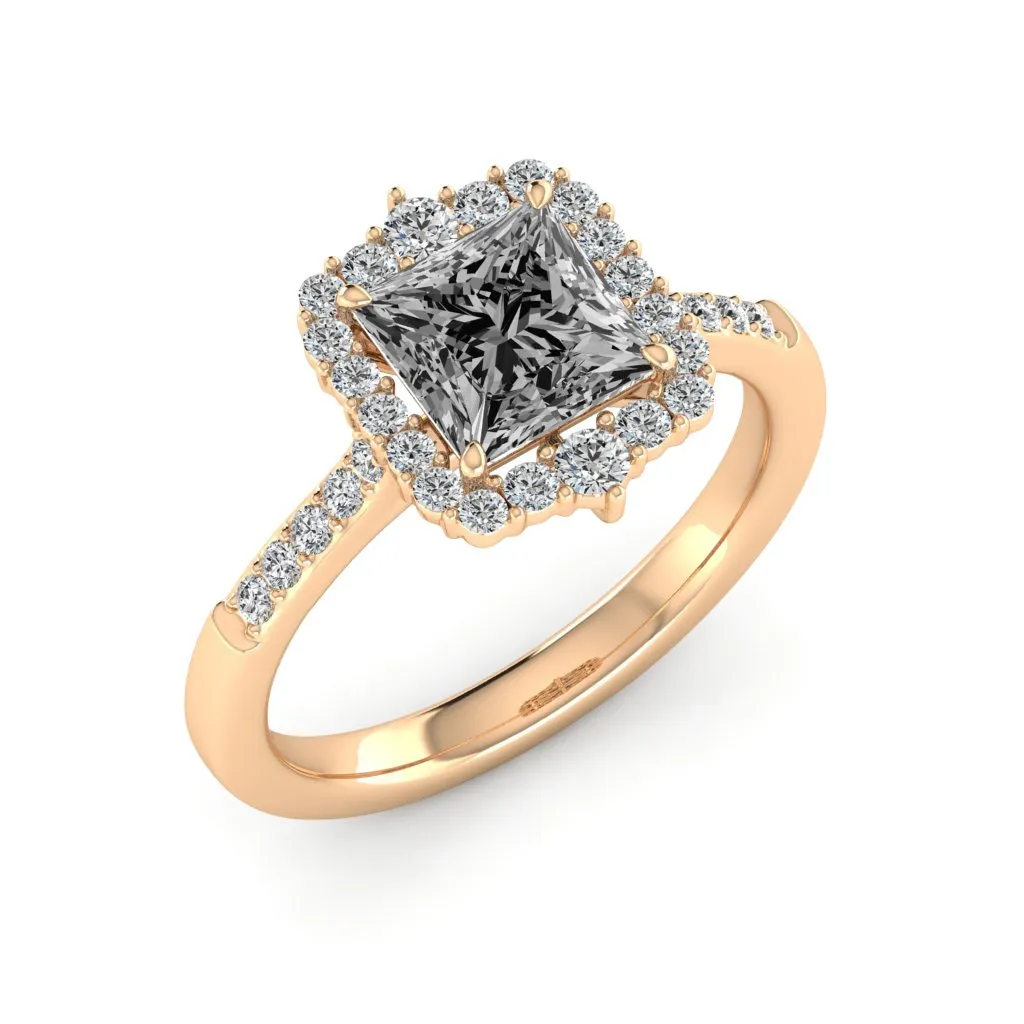 2.06 d.e.w cts Catherine Moissanite Ring