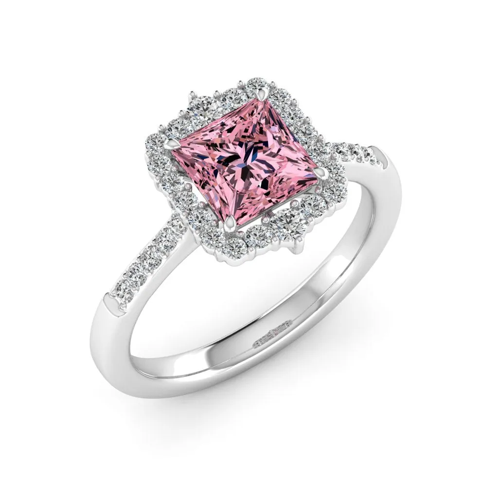 2.06 d.e.w cts Catherine Moissanite Ring