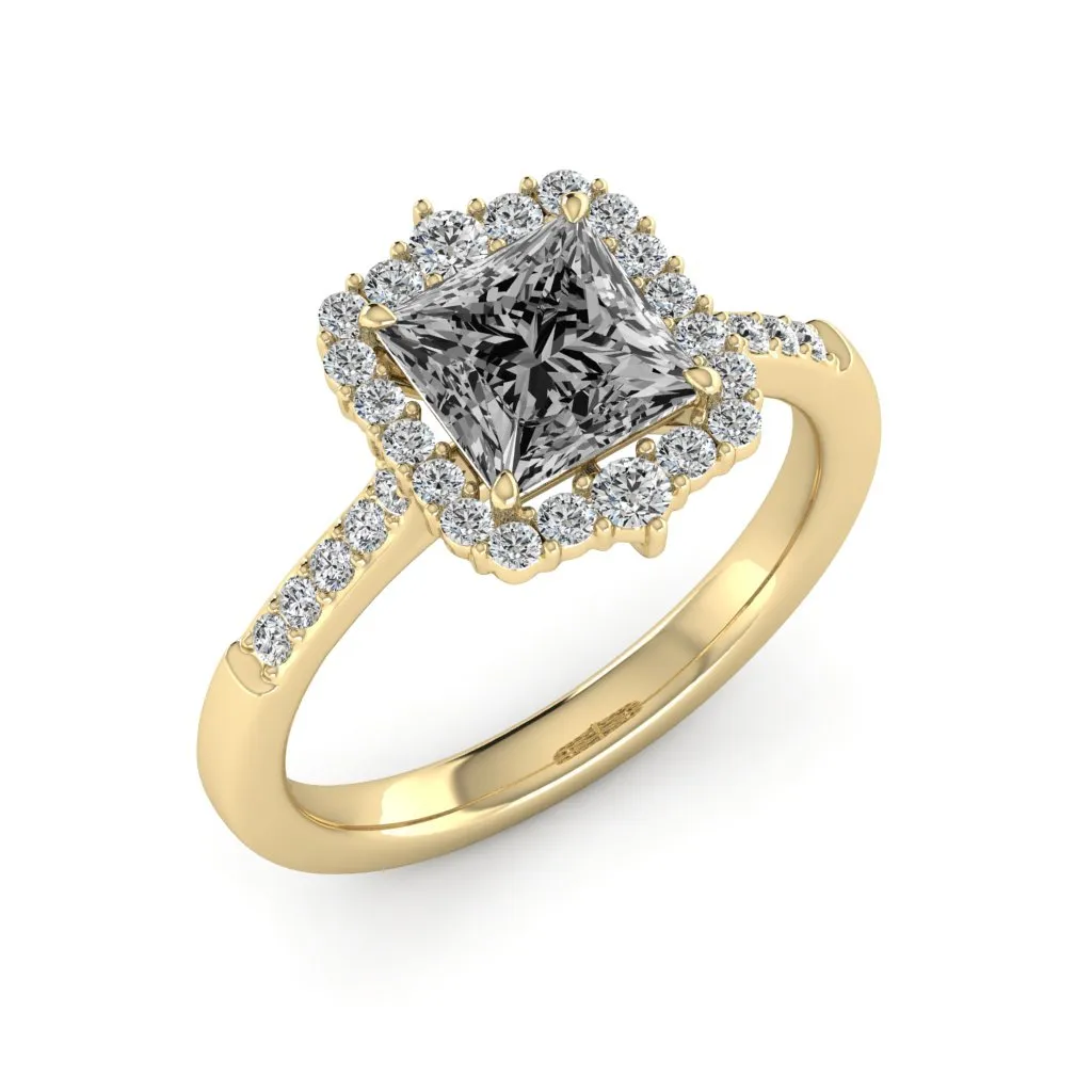 2.06 d.e.w cts Catherine Moissanite Ring