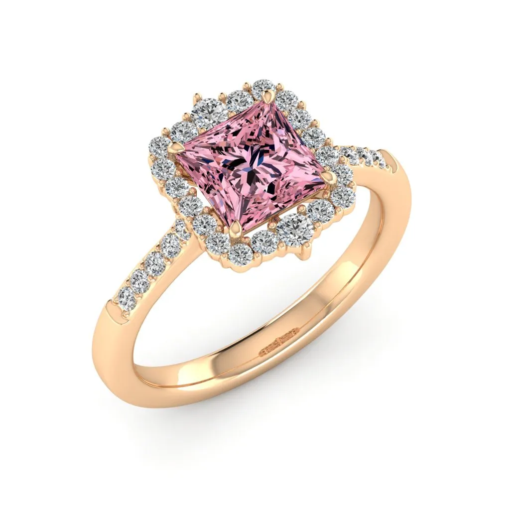 2.06 d.e.w cts Catherine Moissanite Ring