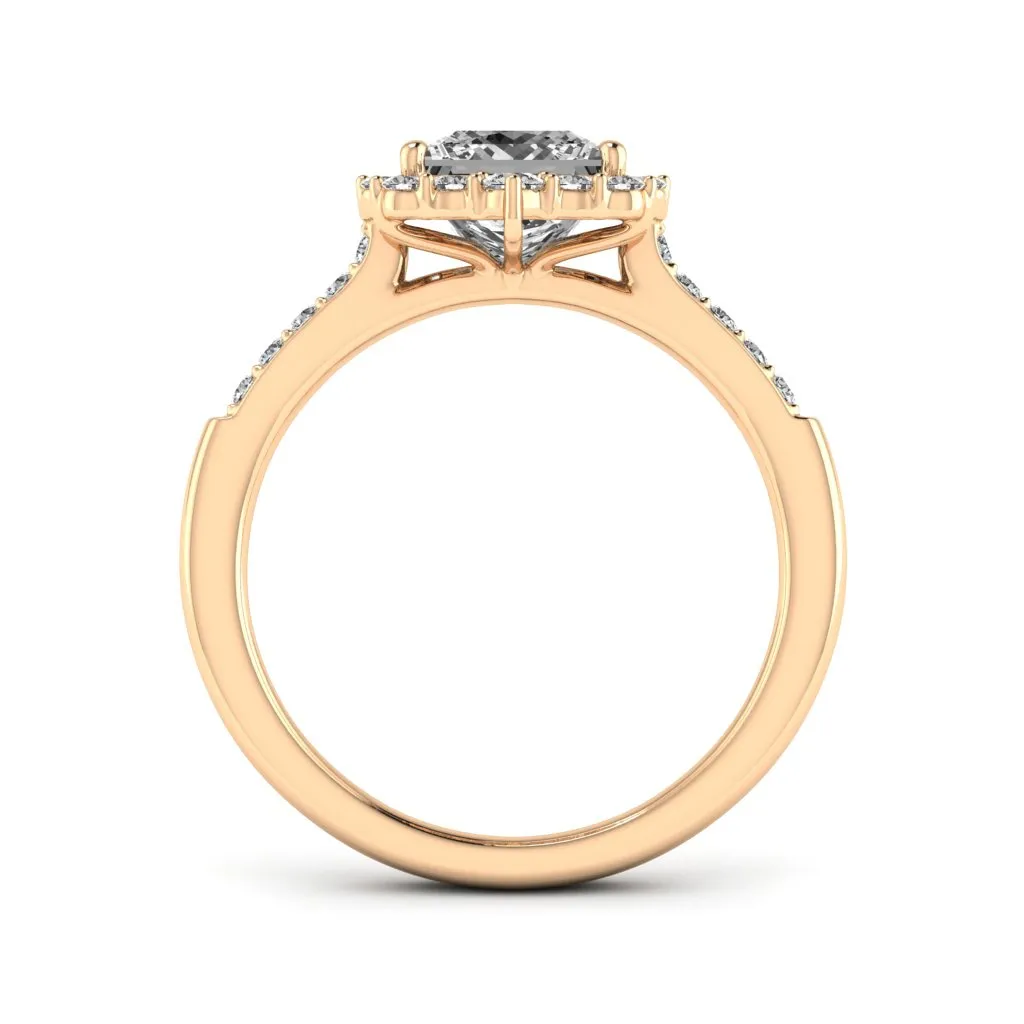 2.06 d.e.w cts Catherine Moissanite Ring