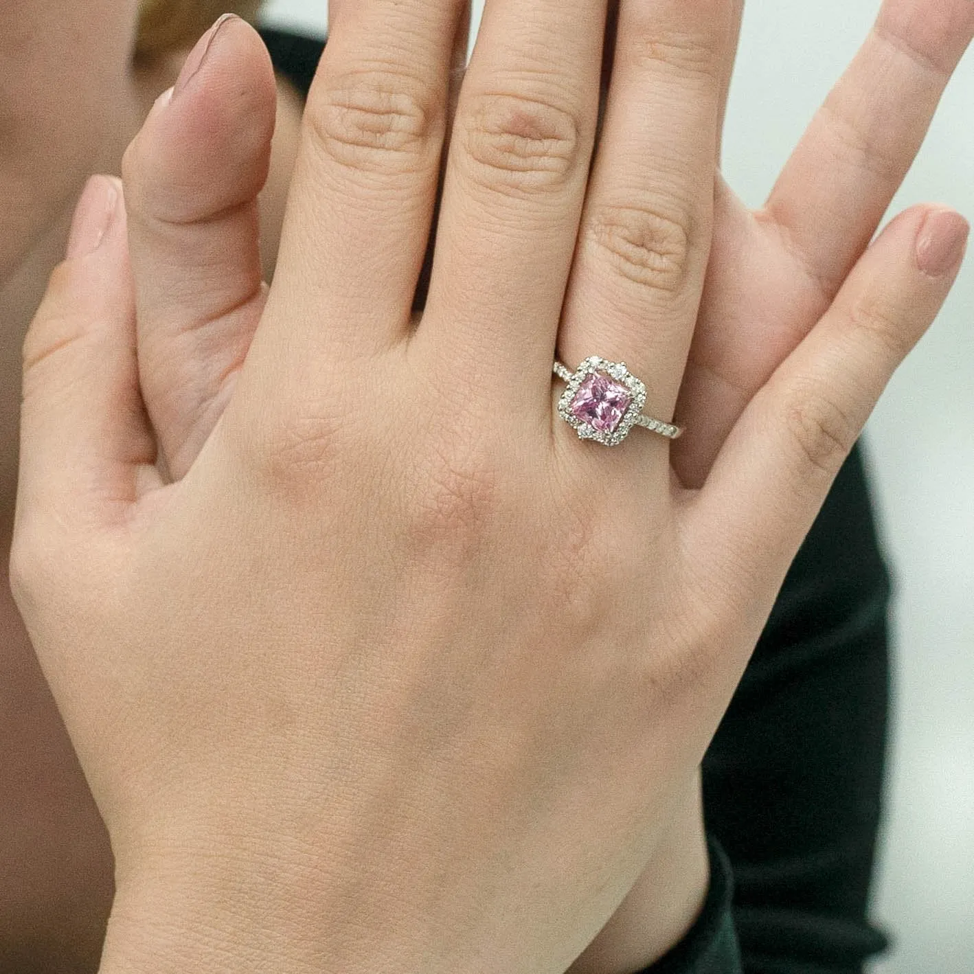 2.06 d.e.w cts Catherine Moissanite Ring