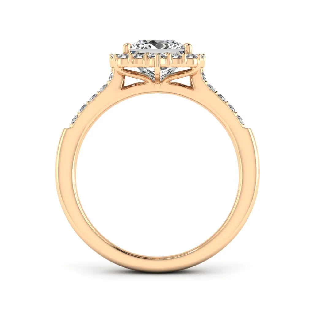 2.06 d.e.w cts Catherine Moissanite Ring