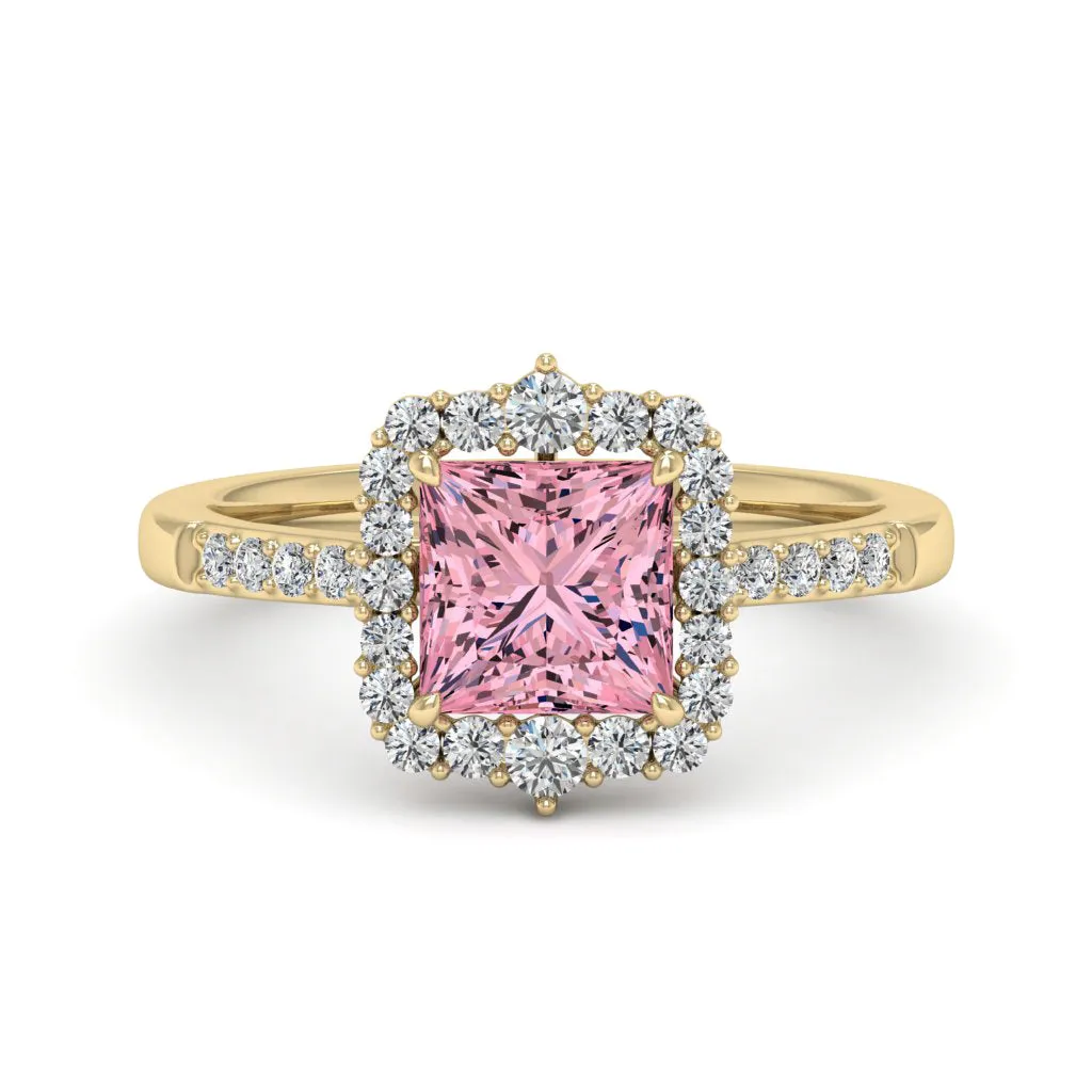 2.06 d.e.w cts Catherine Moissanite Ring