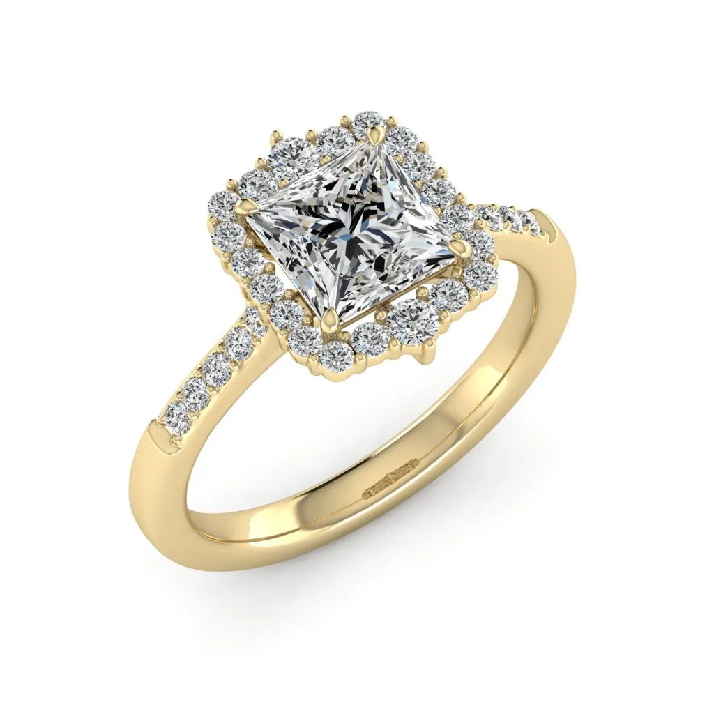 2.06 d.e.w cts Catherine Moissanite Ring