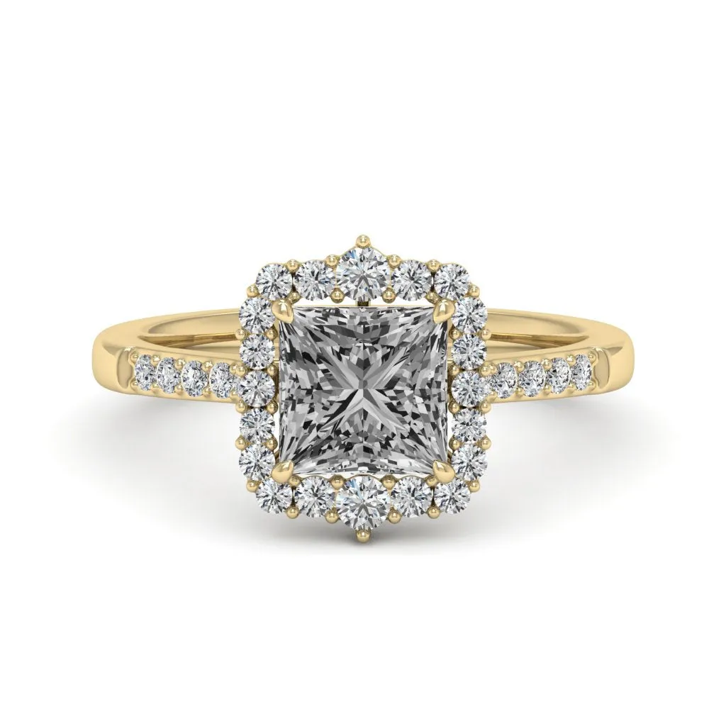2.06 d.e.w cts Catherine Moissanite Ring