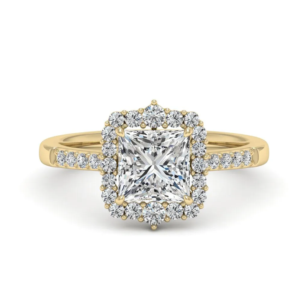 2.06 d.e.w cts Catherine Moissanite Ring