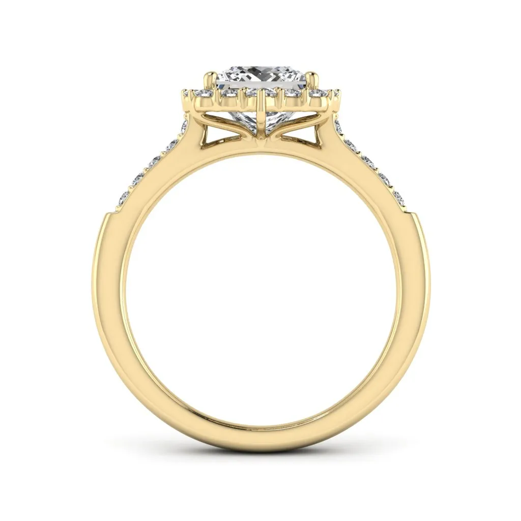 2.06 d.e.w cts Catherine Moissanite Ring