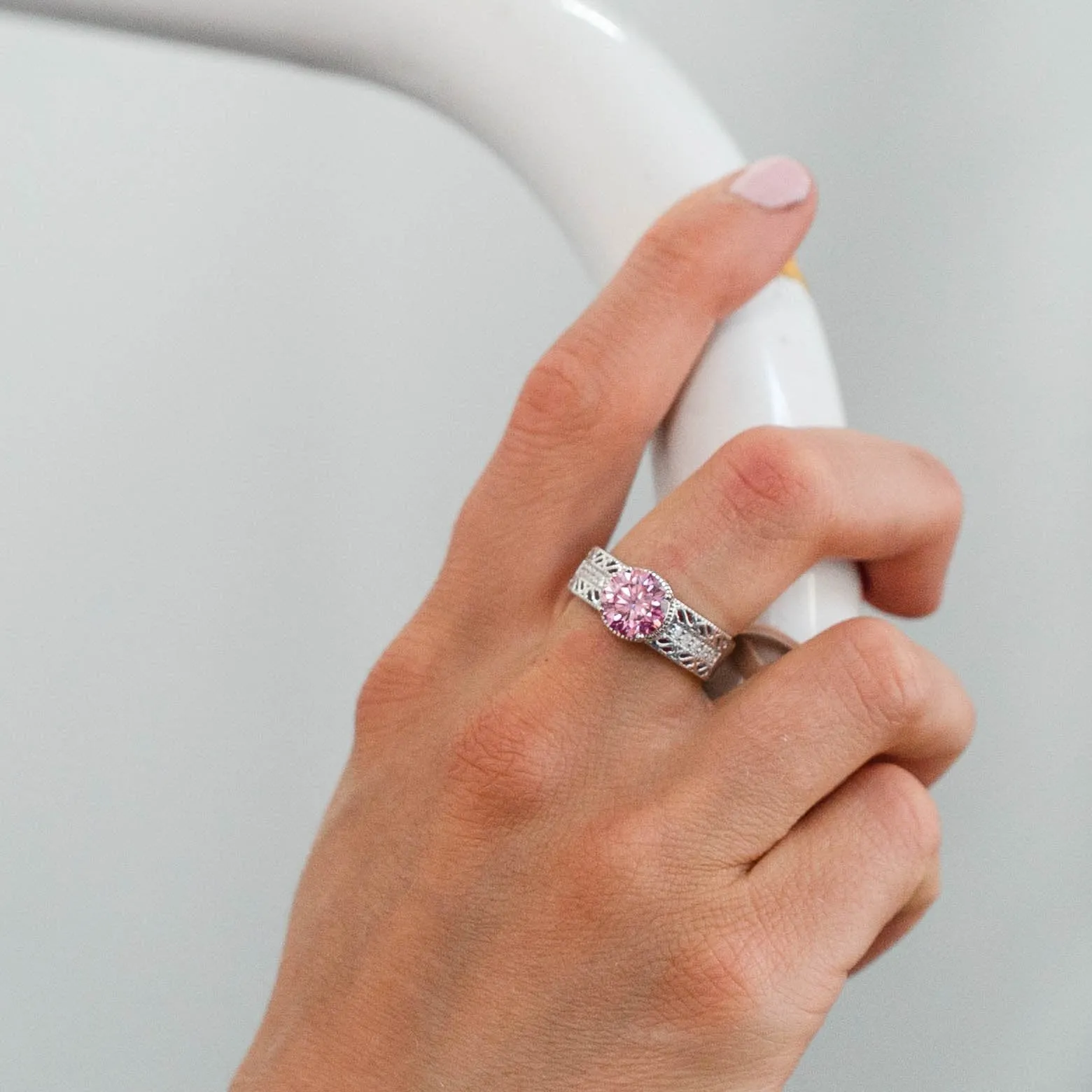 2.15 d.e.w cst Laryssa Moissanite Ring