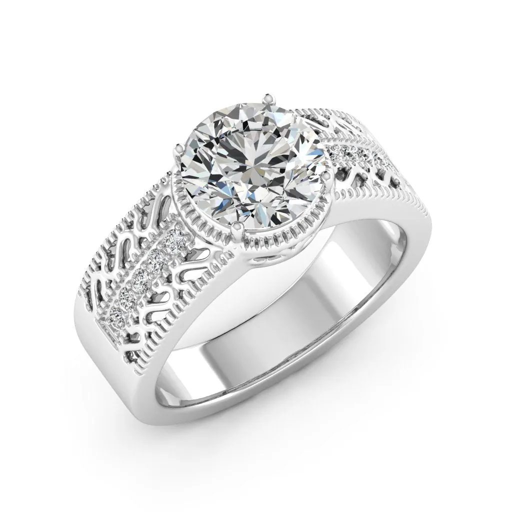 2.15 d.e.w cst Laryssa Moissanite Ring