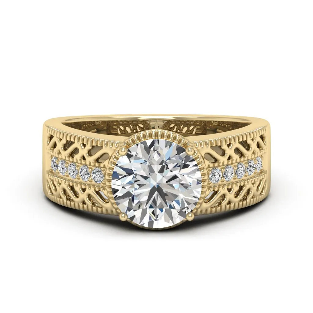 2.15 d.e.w cst Laryssa Moissanite Ring