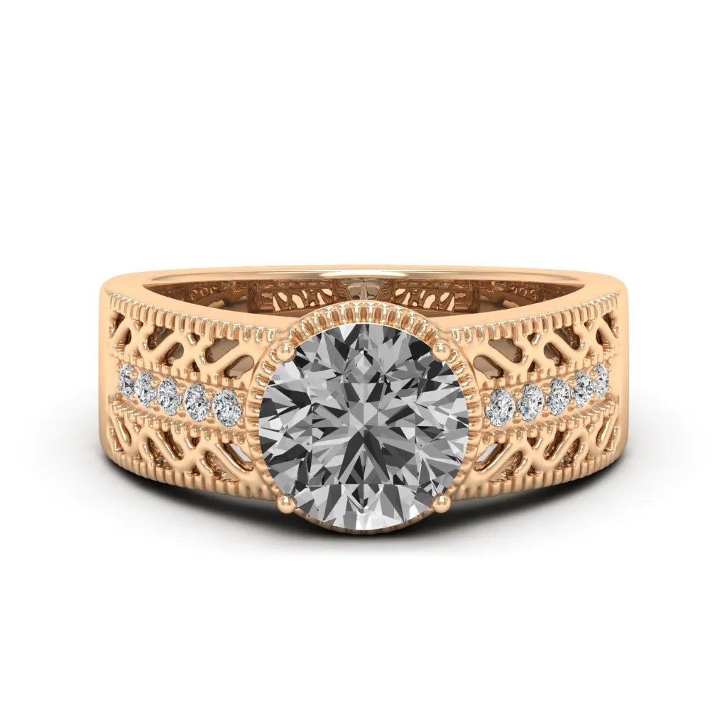 2.15 d.e.w cst Laryssa Moissanite Ring