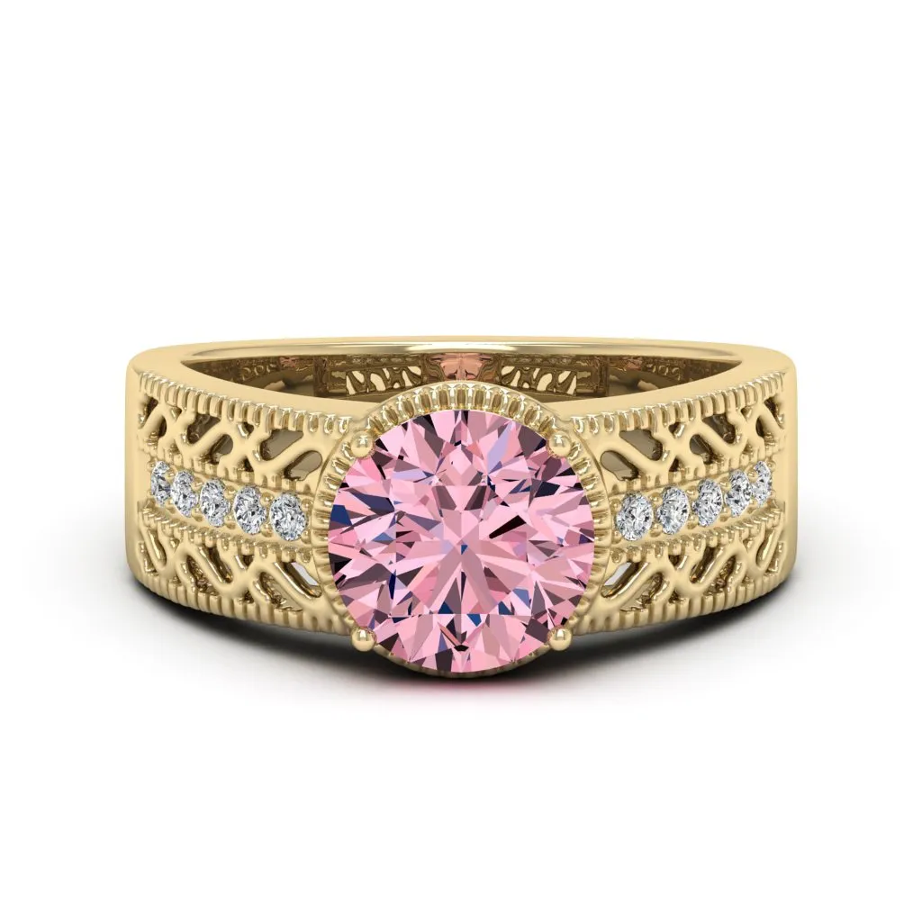 2.15 d.e.w cst Laryssa Moissanite Ring