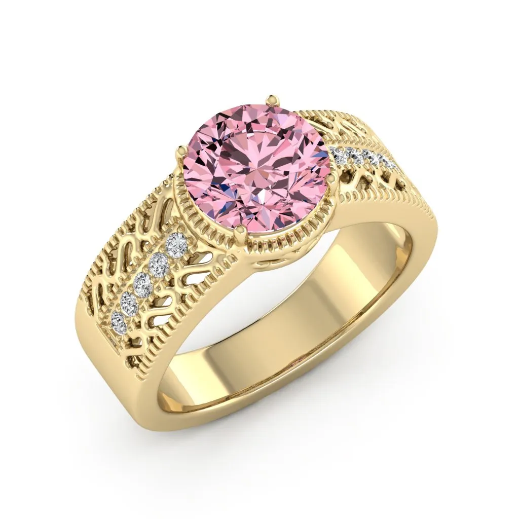 2.15 d.e.w cst Laryssa Moissanite Ring