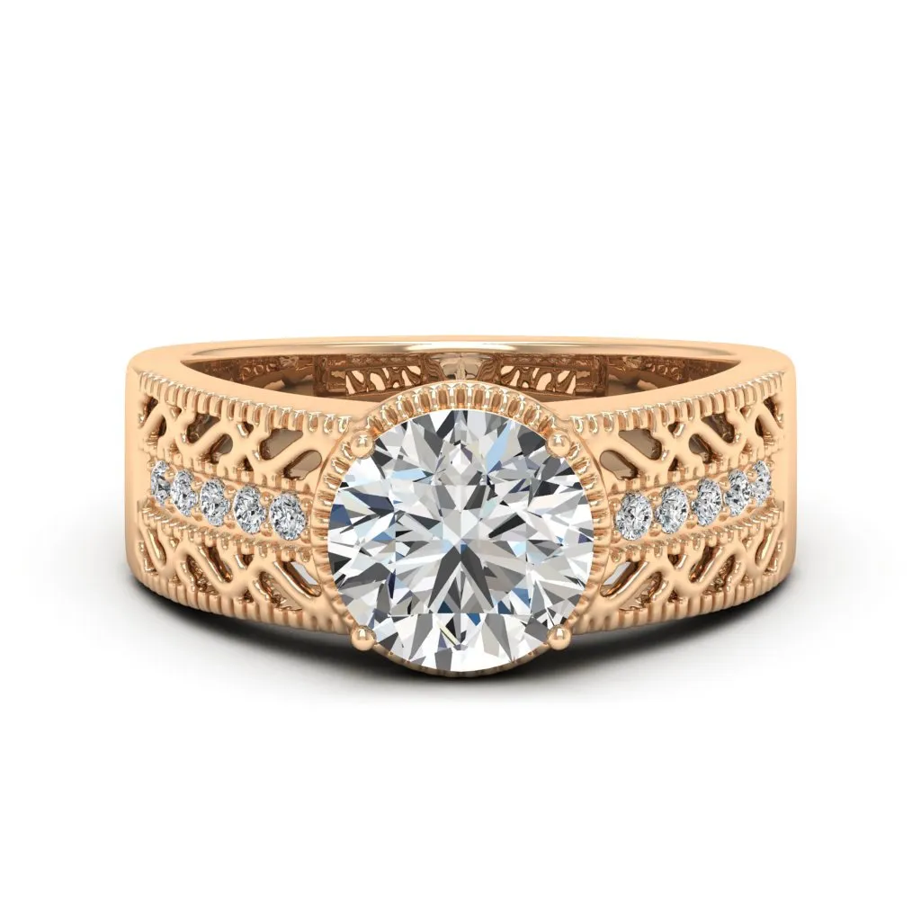 2.15 d.e.w cst Laryssa Moissanite Ring
