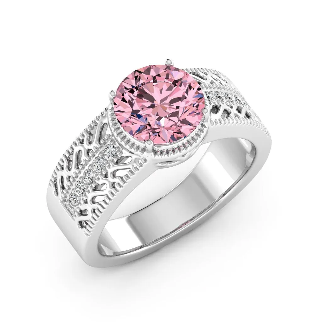 2.15 d.e.w cst Laryssa Moissanite Ring
