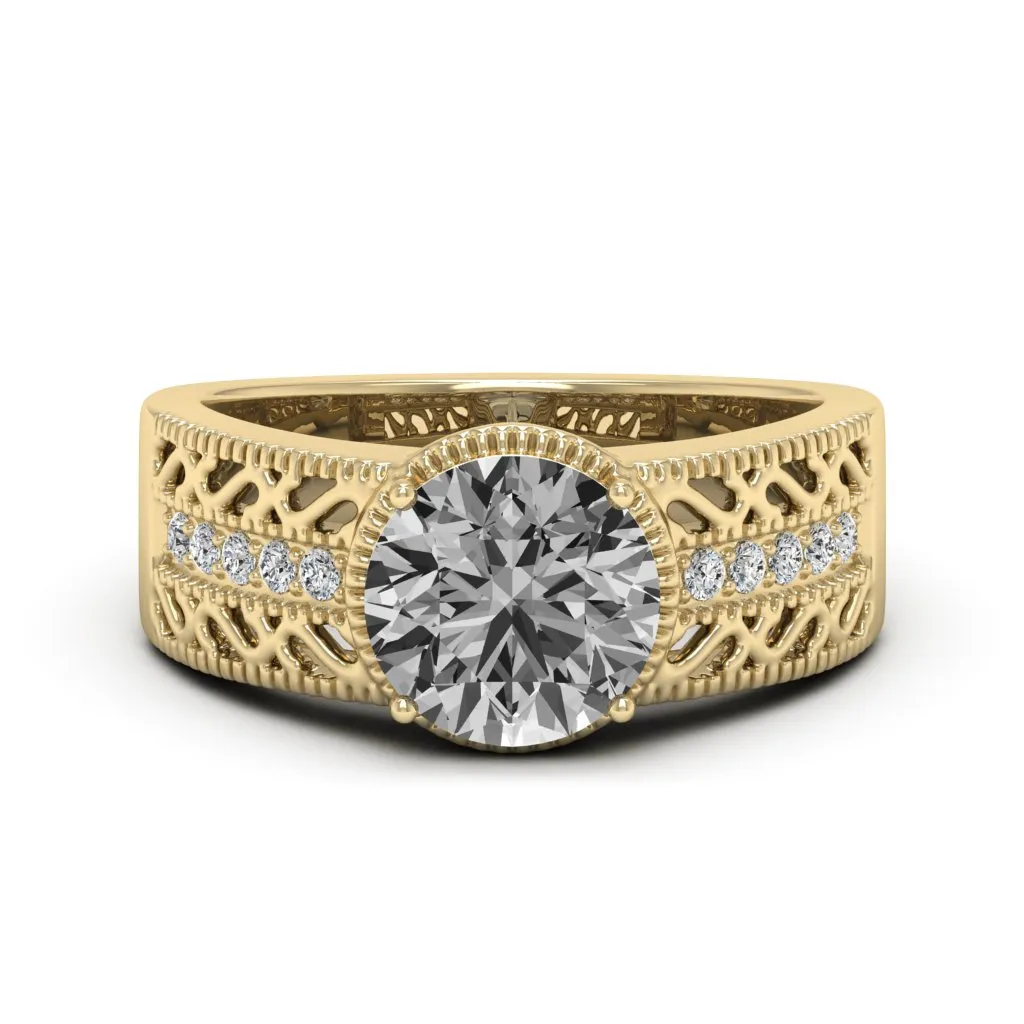 2.15 d.e.w cst Laryssa Moissanite Ring