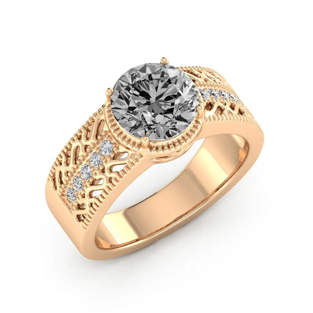 2.15 d.e.w cst Laryssa Moissanite Ring