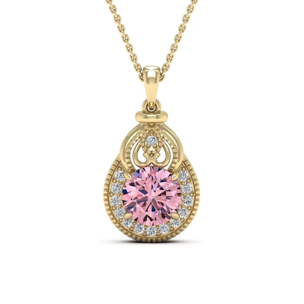 2.21 d.e.w cts Sophia Moissanite Necklace