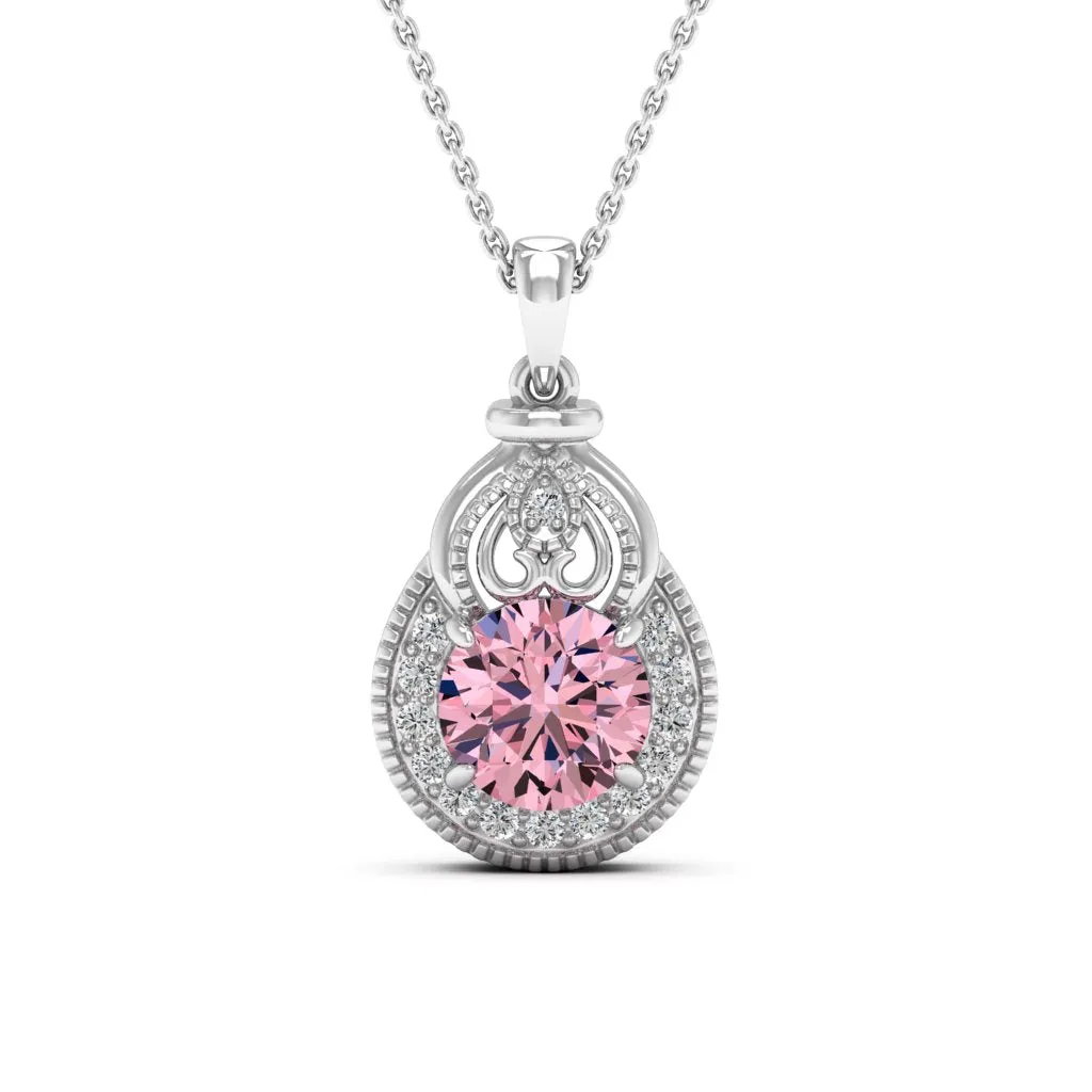 2.21 d.e.w cts Sophia Moissanite Necklace