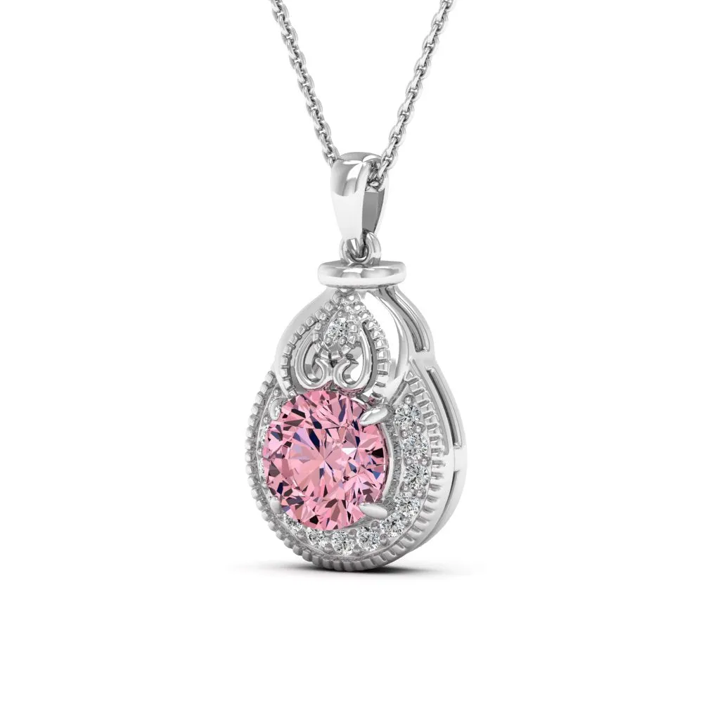2.21 d.e.w cts Sophia Moissanite Necklace