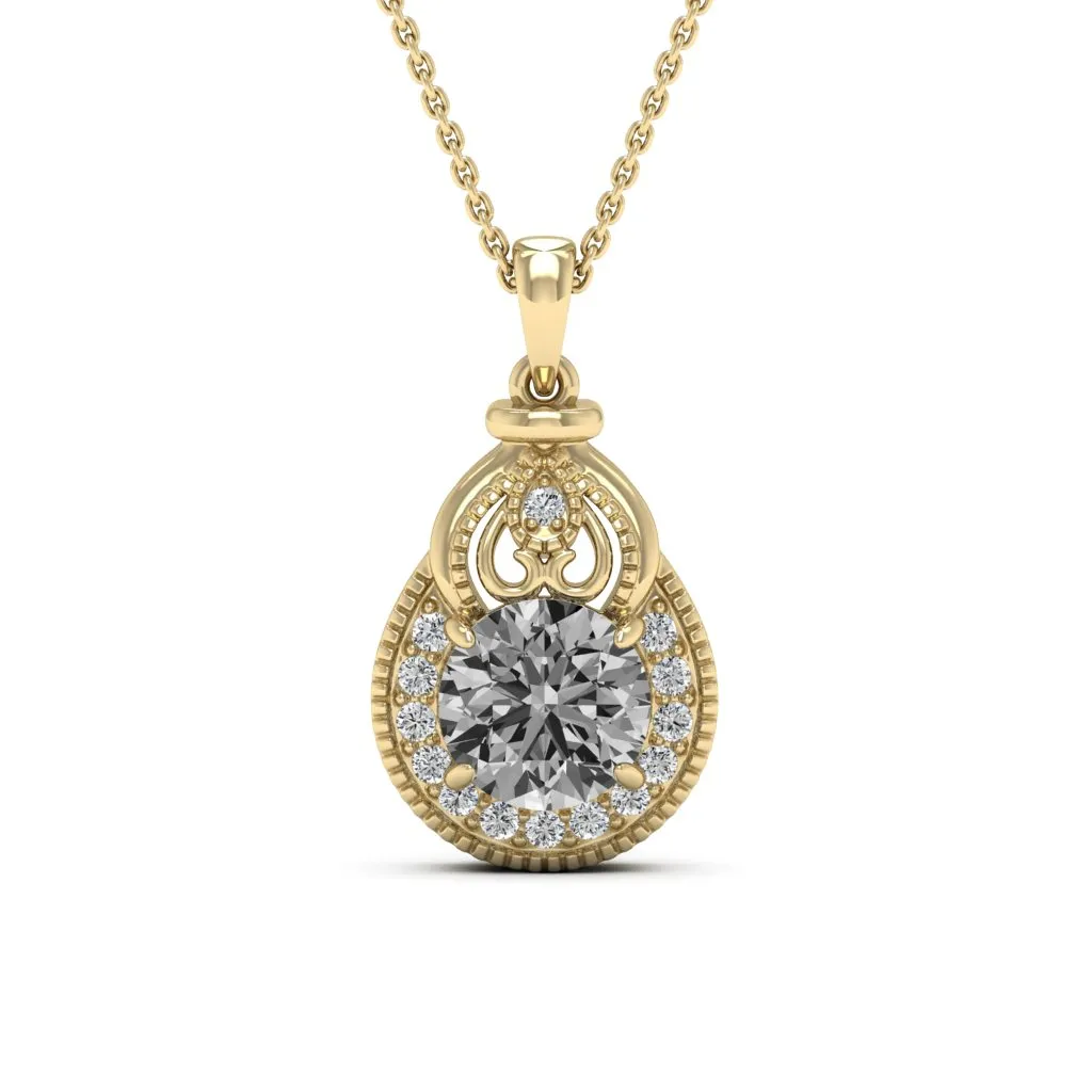 2.21 d.e.w cts Sophia Moissanite Necklace