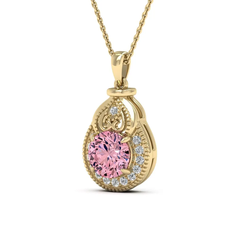 2.21 d.e.w cts Sophia Moissanite Necklace