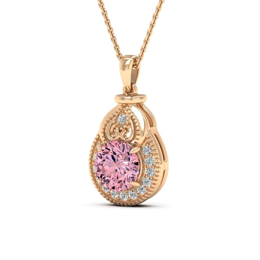 2.21 d.e.w cts Sophia Moissanite Necklace