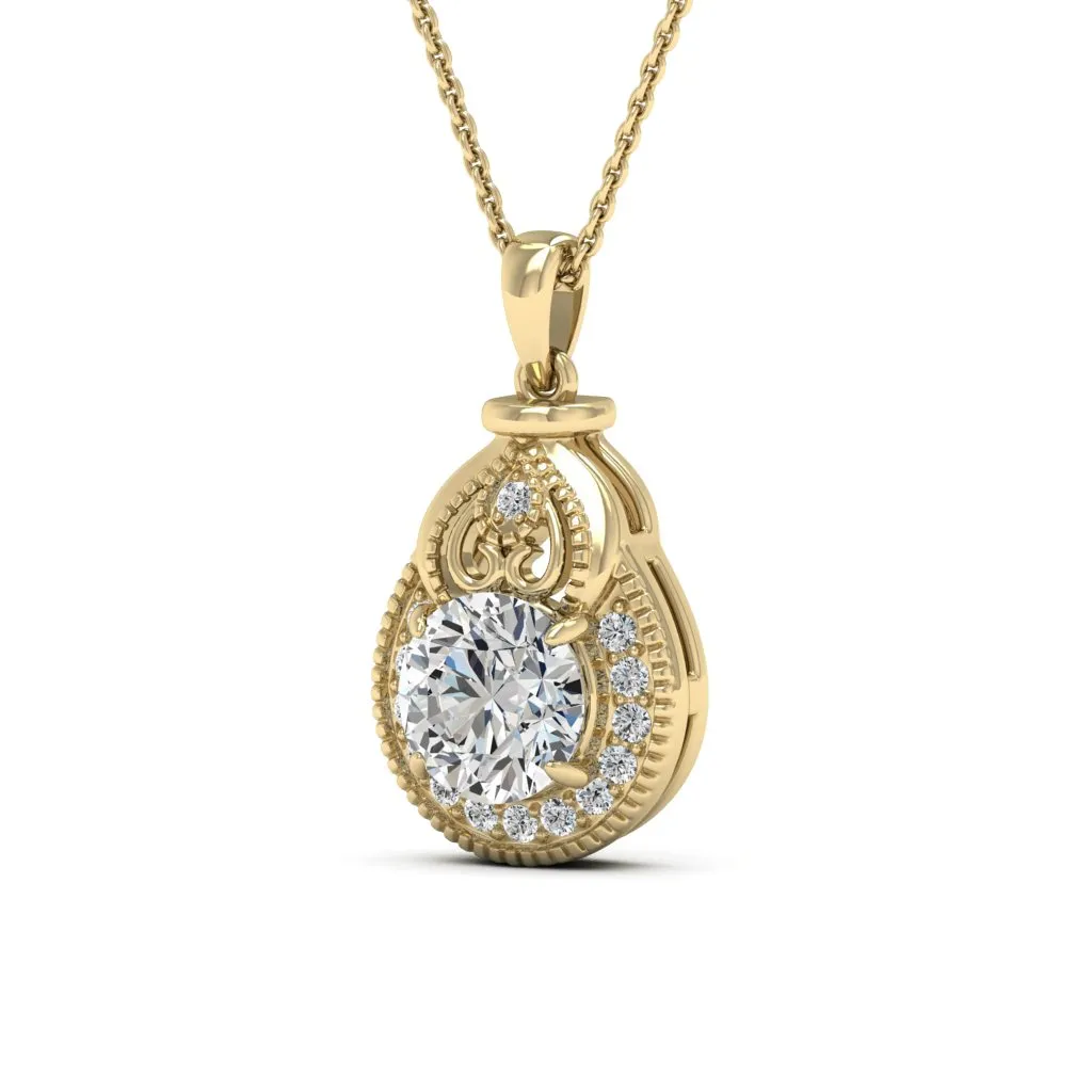 2.21 d.e.w cts Sophia Moissanite Necklace