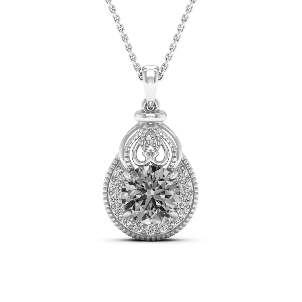 2.21 d.e.w cts Sophia Moissanite Necklace