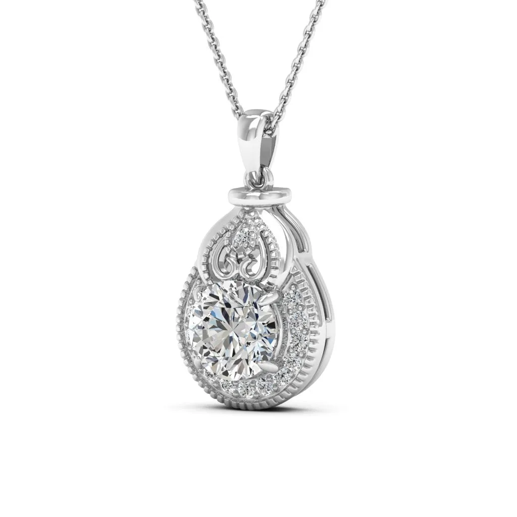 2.21 d.e.w cts Sophia Moissanite Necklace