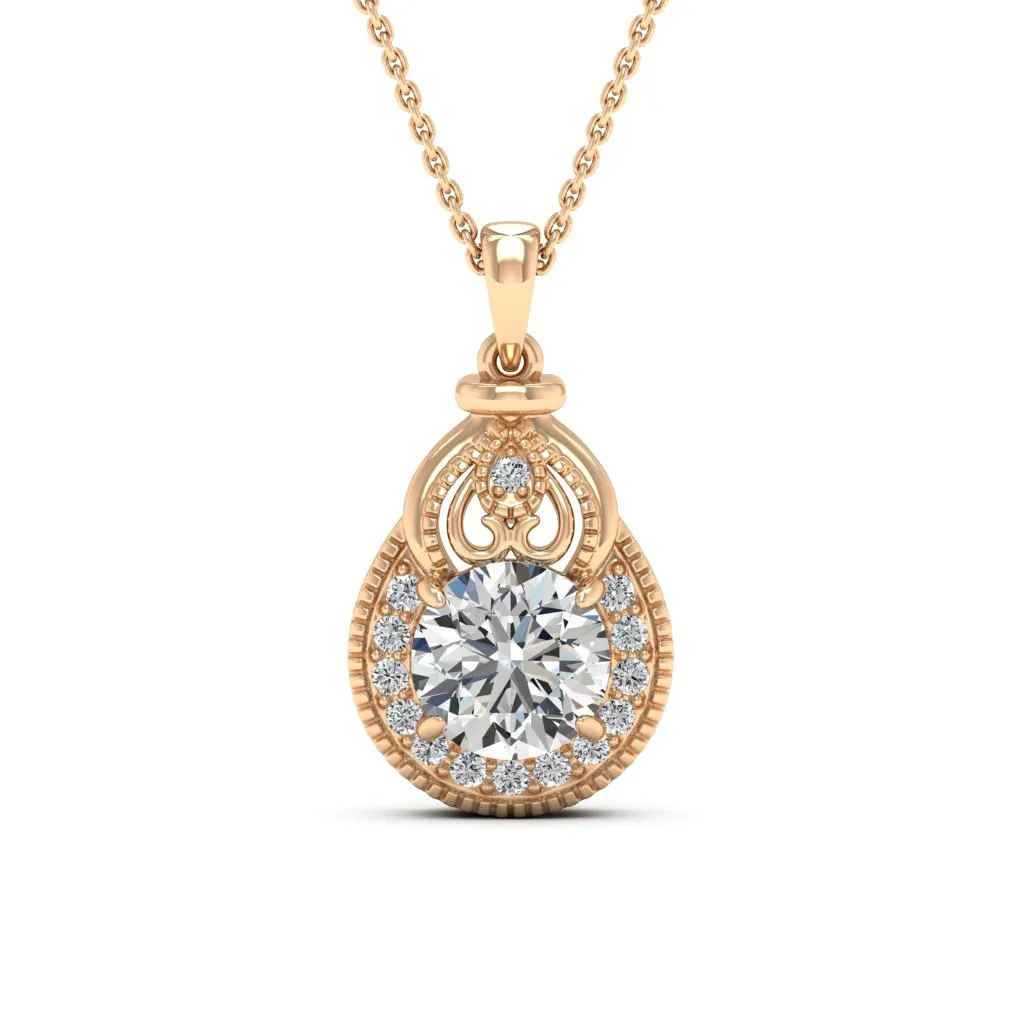 2.21 d.e.w cts Sophia Moissanite Necklace