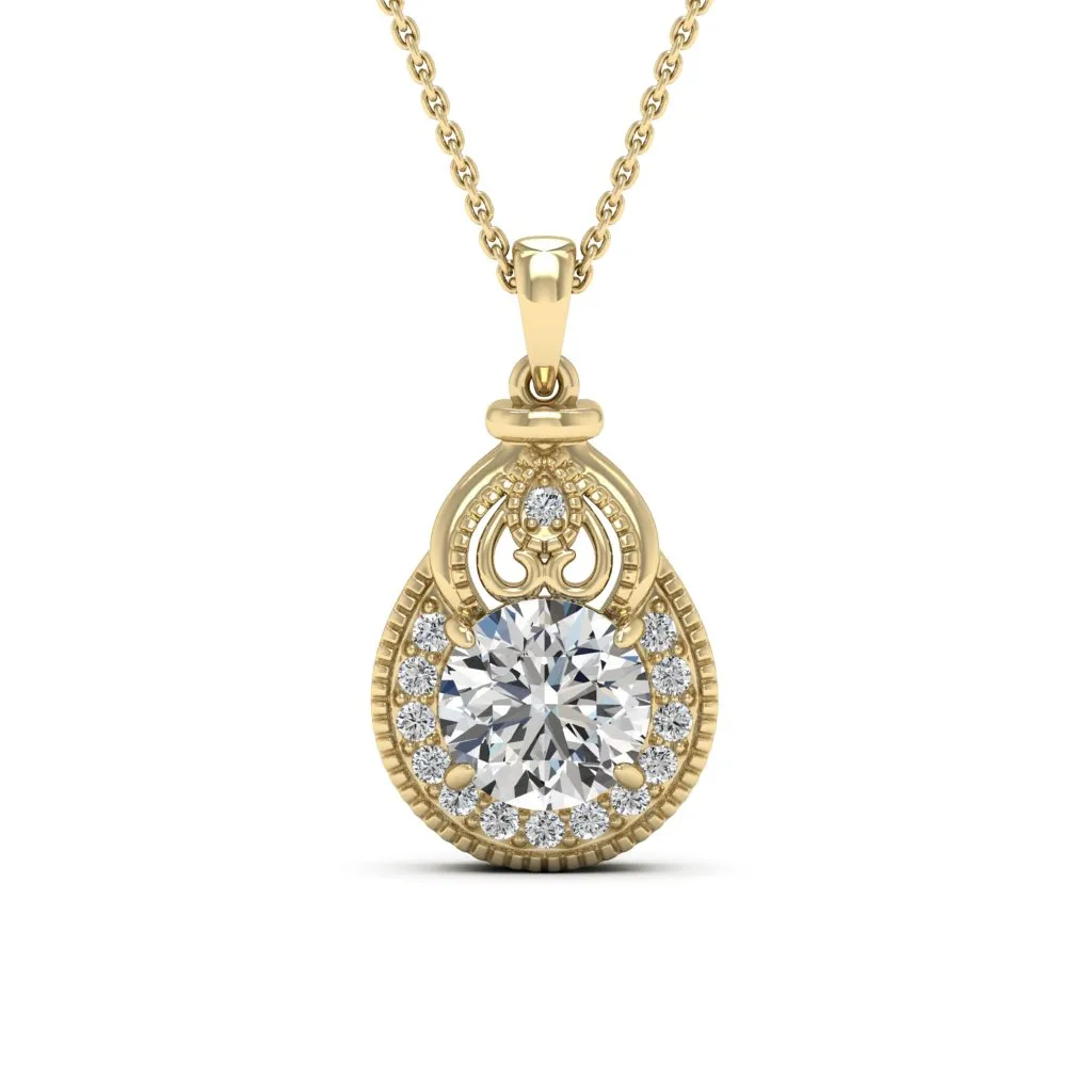 2.21 d.e.w cts Sophia Moissanite Necklace