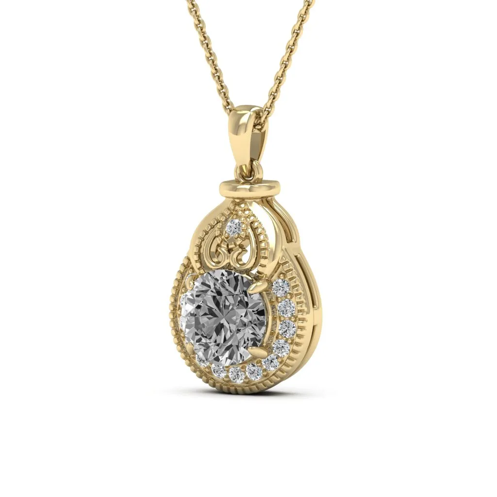 2.21 d.e.w cts Sophia Moissanite Necklace