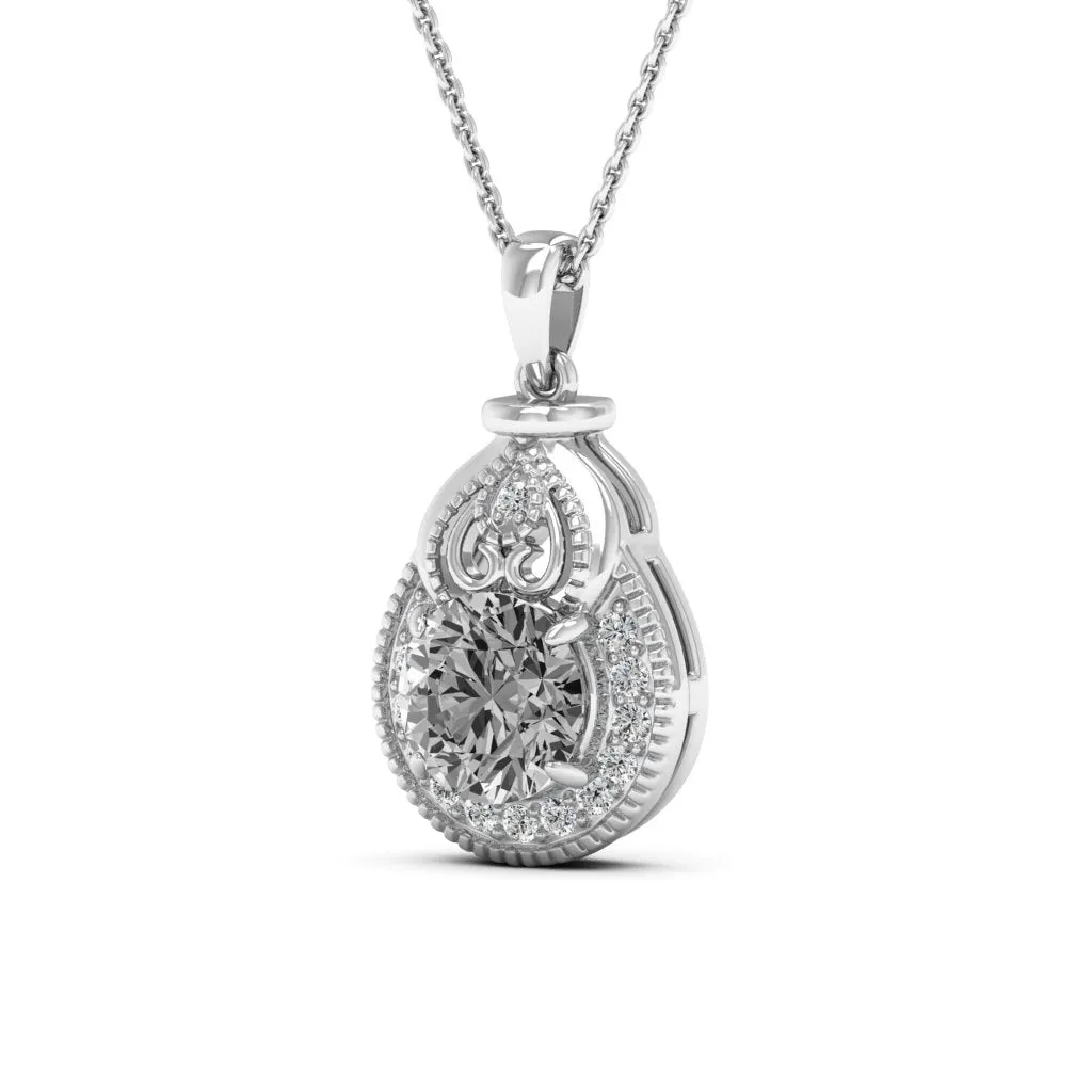 2.21 d.e.w cts Sophia Moissanite Necklace