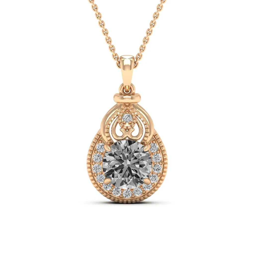 2.21 d.e.w cts Sophia Moissanite Necklace