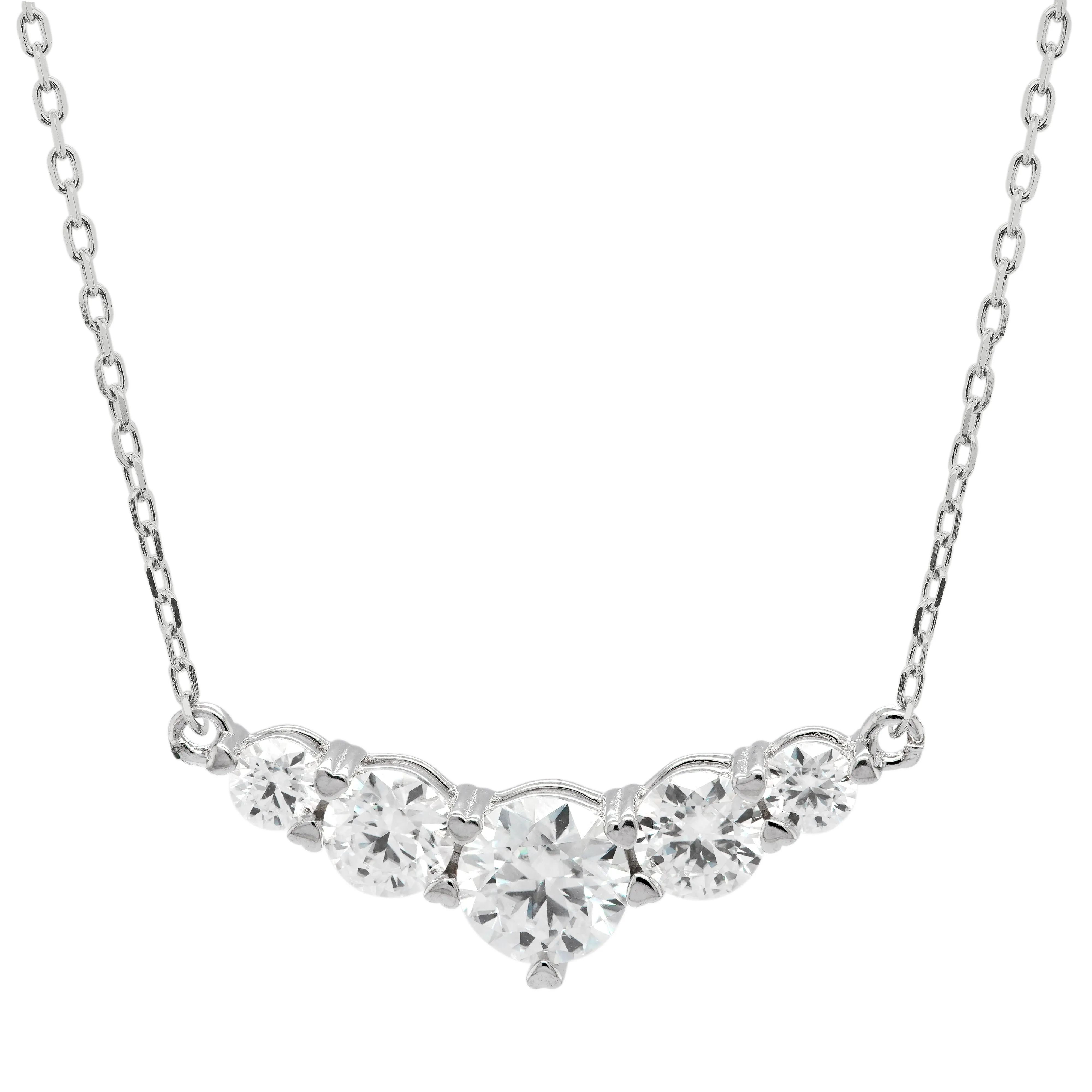 2.40 d.e.w cts Moissanite Necklace