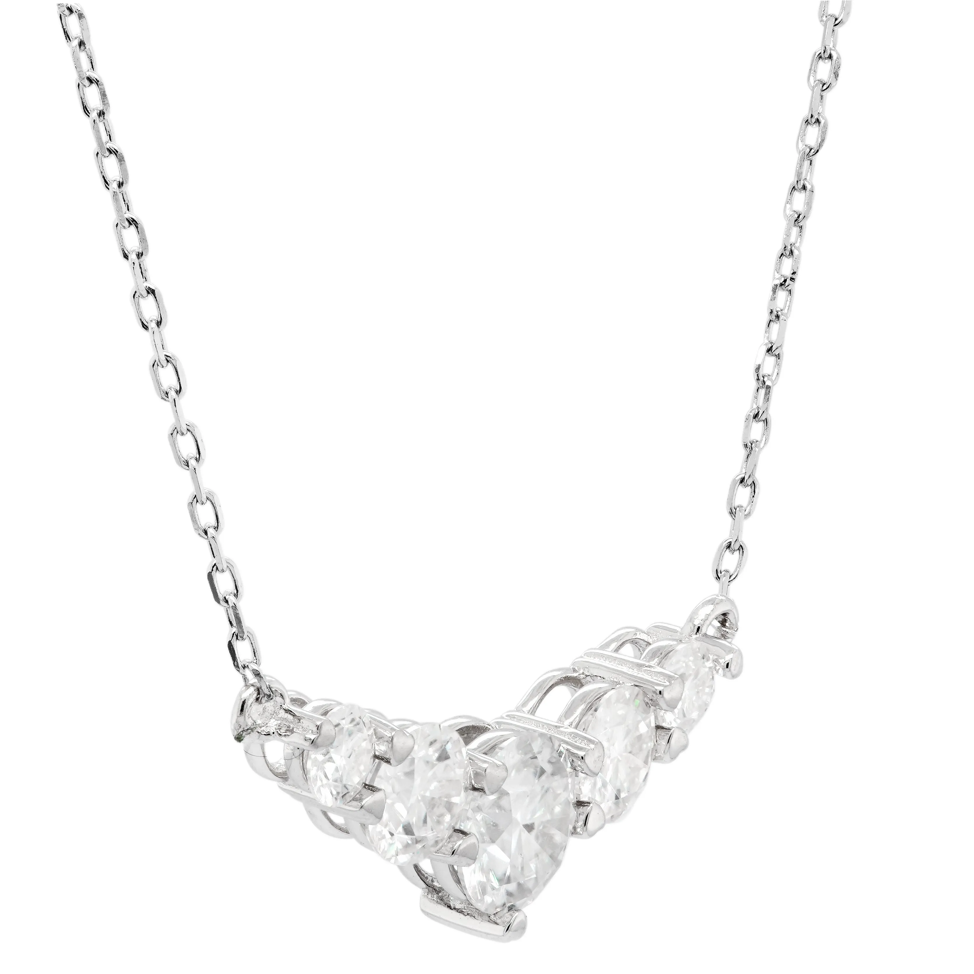 2.40 d.e.w cts Moissanite Necklace