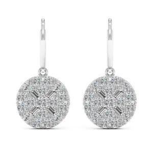 2.49 d.e.w cts Ophelia Moissanite Dangle Earrings