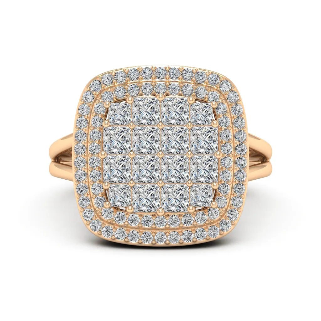 2.57 d.e.w Moissanite Ring