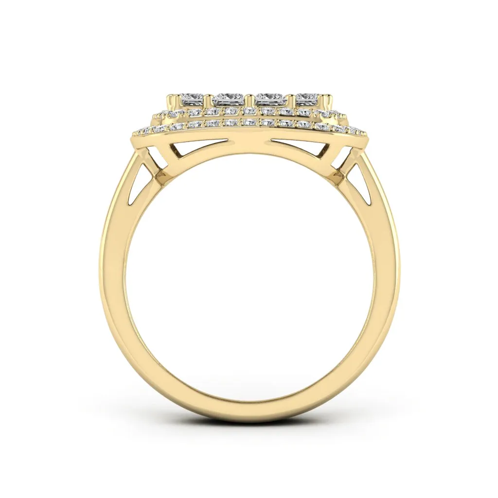 2.57 d.e.w Moissanite Ring