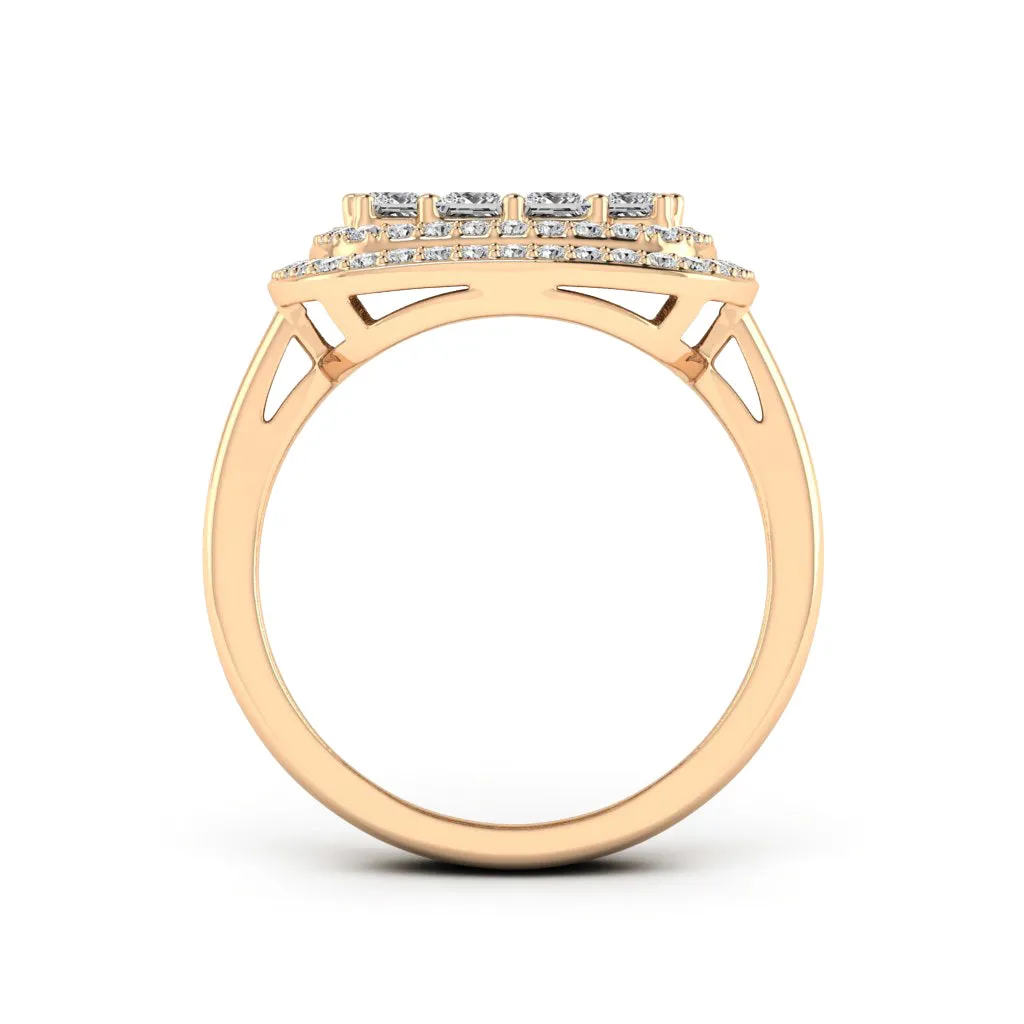 2.57 d.e.w Moissanite Ring
