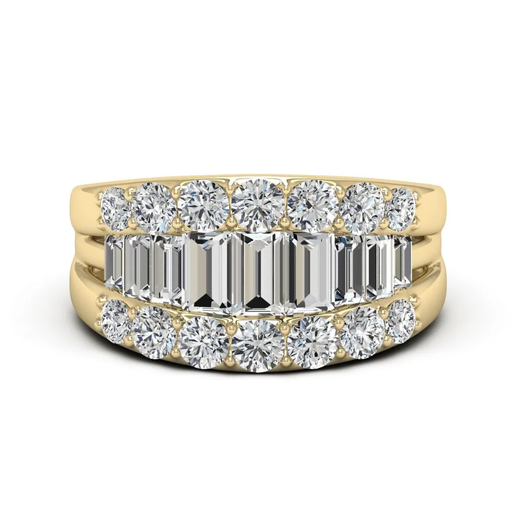 2.92 d.e.w. cts Juno Moissanite Ring