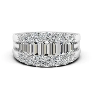 2.92 d.e.w. cts Juno Moissanite Ring