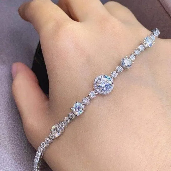 3.0 Ct Round Diamond Bracelet