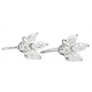 3.00 d.e.w cts Moissanite Dangle Earrings
