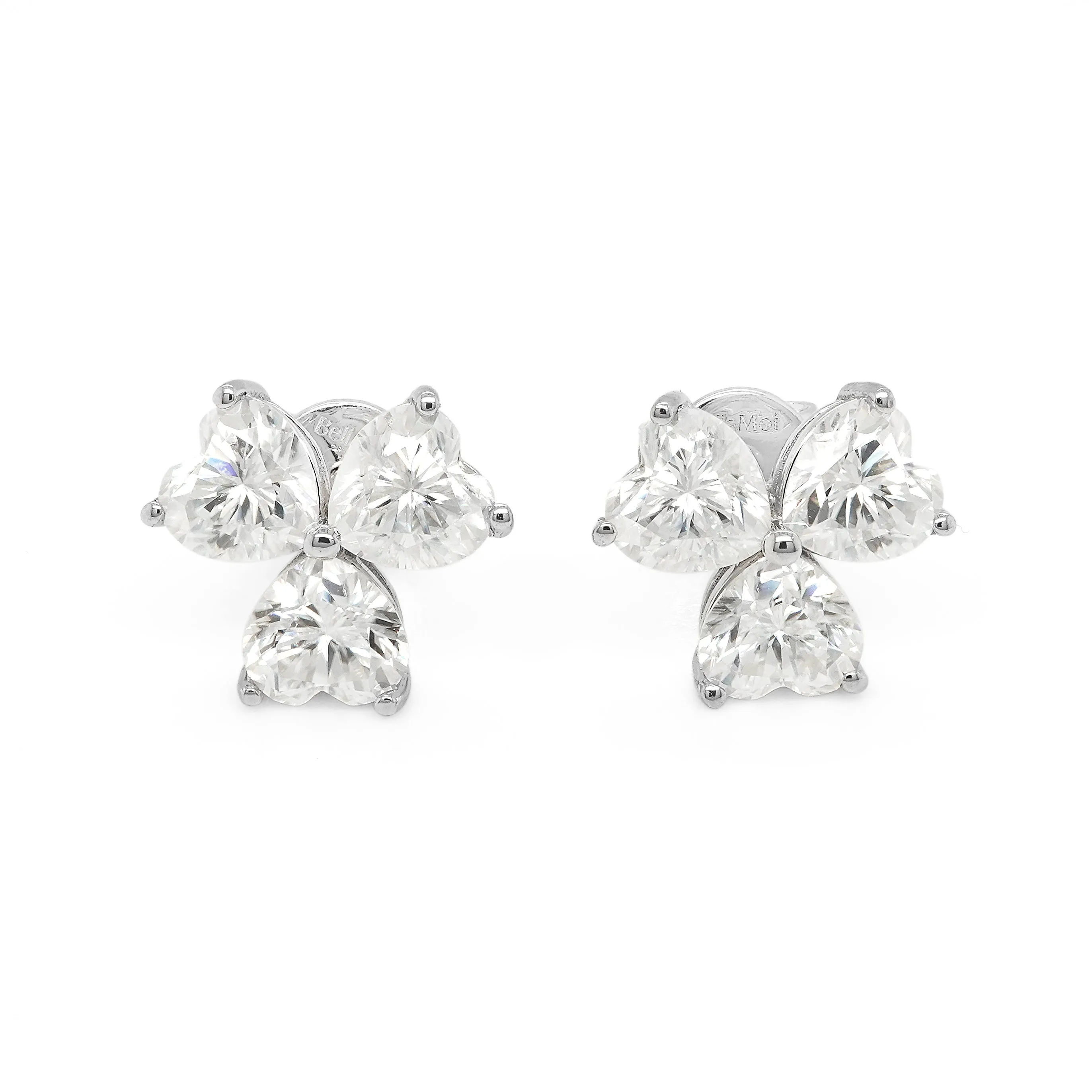 3.00 d.e.w cts Moissanite Stud Earrings
